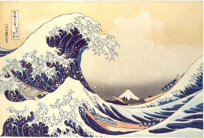 tsunami di Hokusai